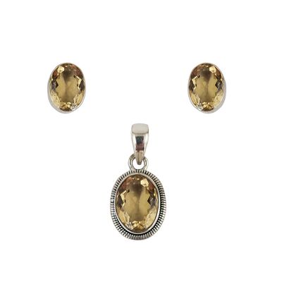 Set argint citrin Kazia