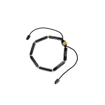 Bratara argint snur cu hematite Imani