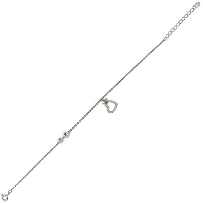 Bratara argint inima si coronita Sheila