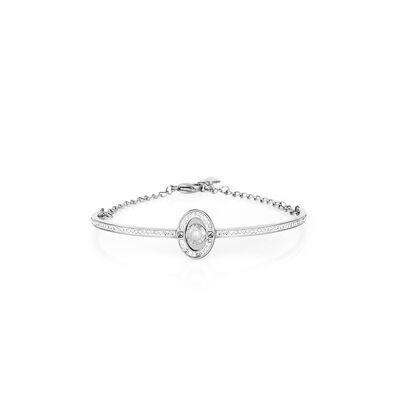 Bratara argintie, Daniel Klein, pentru dama, din otel inoxidabil, DKJ.3.1014-1