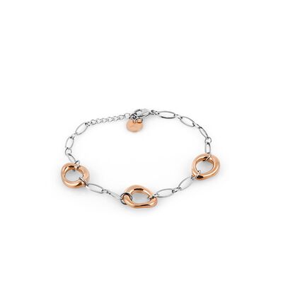Bratara bicolora, Daniel Klein, pentru dama, din otel inoxidabil, DKJ.3.1022-3