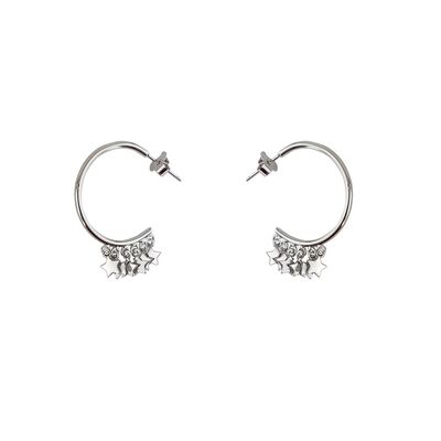 Cercei argint rontuzi cu stelute Thia