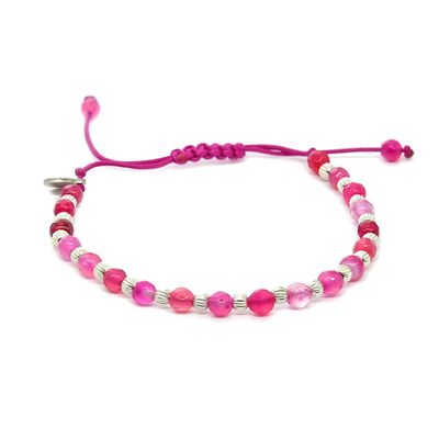 Bratara argint snur agate Thia