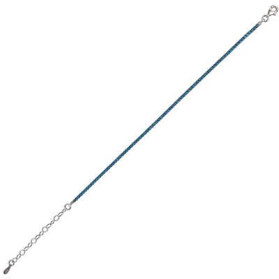 Bratara argint tennis albastra Isas