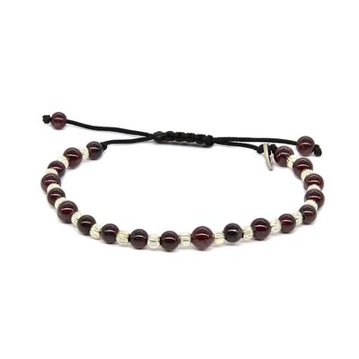 Bratara argint 925 Thia snur Granate