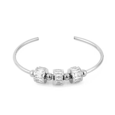 Bratara argintie, Daniel Klein, pentru dama, din otel inoxidabil, DKJ.3.1031-1