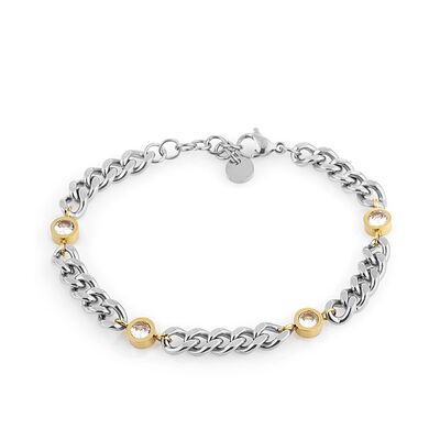 Bratara argintie, Freelook, pentru dama, din otel inoxidabil, FRJ.3.3071-4