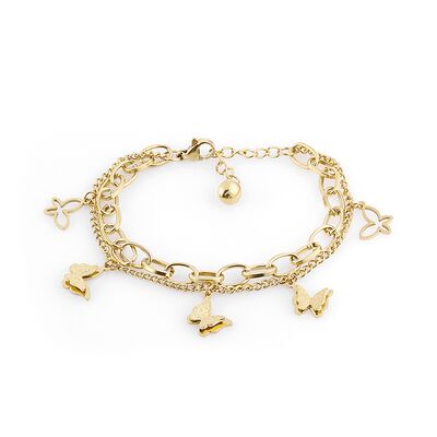 Bratara aurie, Freelook, pentru dama, din otel inoxidabil, FRJ.3.3077-2