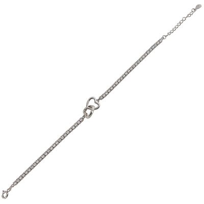 Bratara argint tennis inimioare Thia