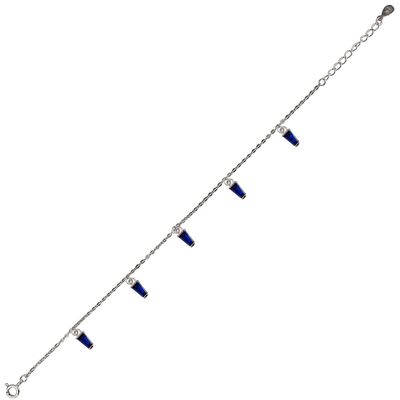 Bratara argint zirconii albastre Thia