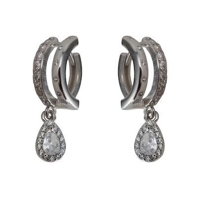 Cercei argint lacrima Dely