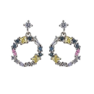 Cercei argint colorati Thia