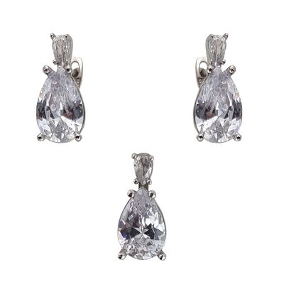 Set argint elegant lacrima Thia