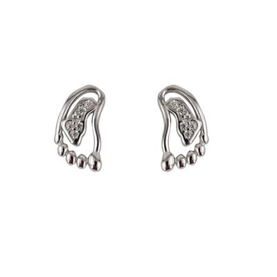 Cercei argint baby cu zirconii