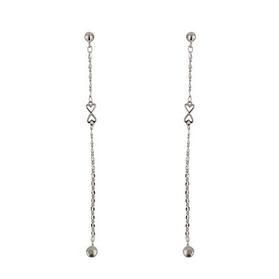 Cercei lungi argint Dubly