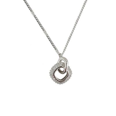 Lant argint elegant cu zirconii Thia