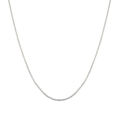 Lant argint simplu 45 cm Wave