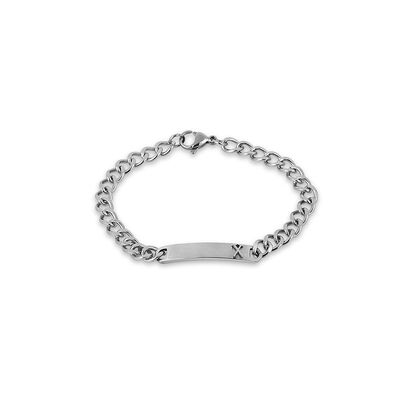 Bratara argintie, Santa Barbara Polo, pentru barbati, din otel inoxidabil, SBJ.6.2070-L-1