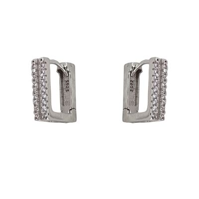 Cercei argint patrati Thia