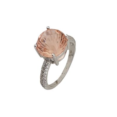 Inel argint crystal champagne Thia marimea 57