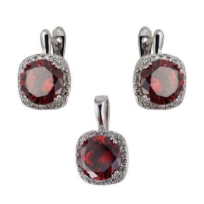 Set argint elegant rosu Thia