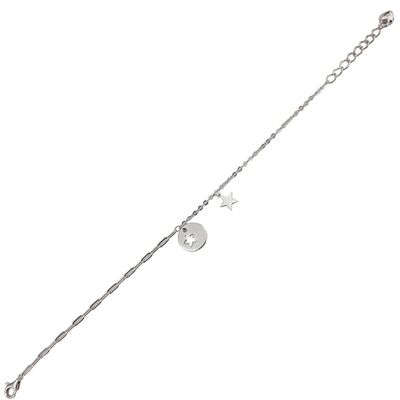 Bratara argint banut si stelute Linda