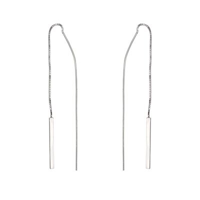 Cercei lungi argint simpli Lines