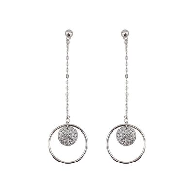 Cercei eleganti argint Thia cu zirconii