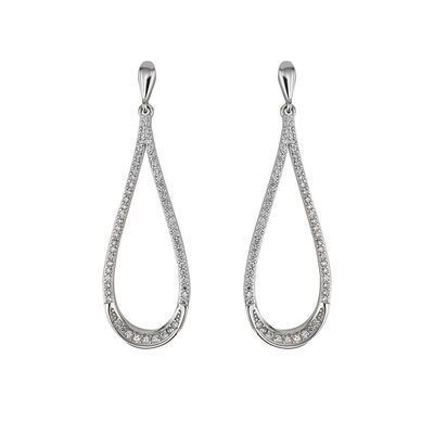 Cercei lungi argint lacrima Thia