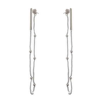 Cercei lungi argint cu surub Thia