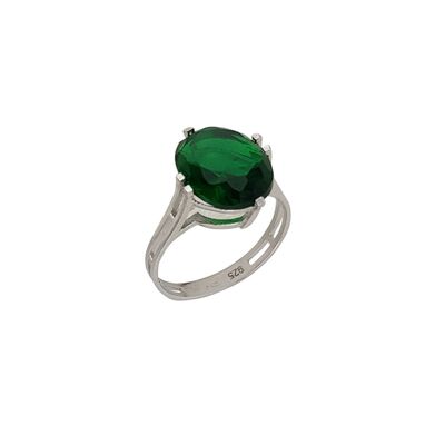 Inel argint zirconiu verde Thia marimea 55