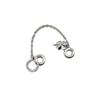 Talisman argint opritor potcoava si trifoi