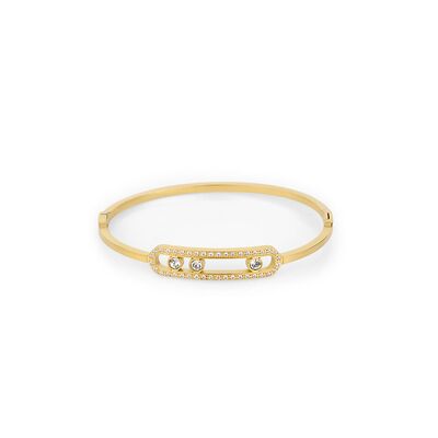 Bratara aurie, Daniel Klein, pentru dama, din otel inoxidabil, DKJ.3.10011-L-2