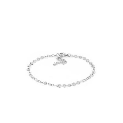 Bratara picior argintie, Daniel Klein, pentru dama, din otel inoxidabil, DKJ.5.50003-2