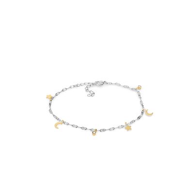 Bratara picior argintie, Daniel Klein, pentru dama, din otel inoxidabil, DKJ.5.50005-3