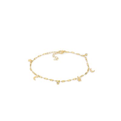 Bratara picior aurie, Daniel Klein, pentru dama, din otel inoxidabil, DKJ.5.50005-1