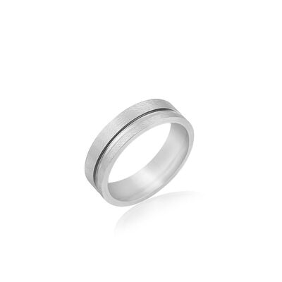 Inel argintiu, Daniel Klein, pentru dama, din otel inoxidabil, DKJ.5.40009.S-1