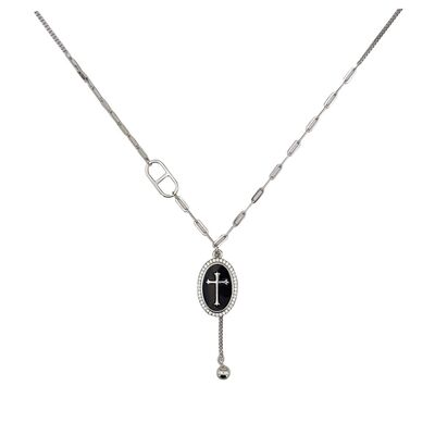 Lant argint cruciulita cu email Otto