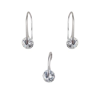 Set argint elegant zirconiu Afra