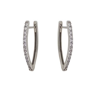 Cercei argint eleganti zirconii Thia