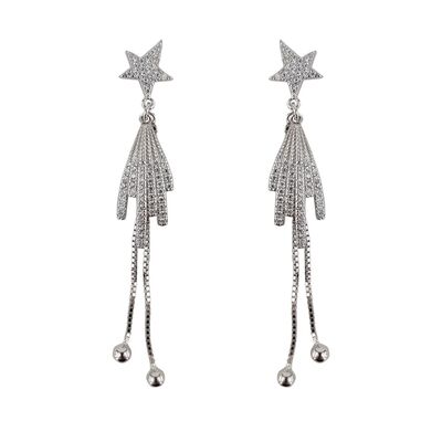 Cercei argint lungi stelute Thia