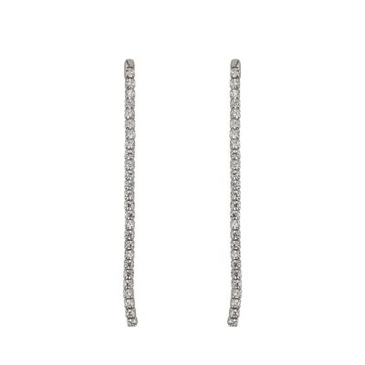 Cercei argint lungi tennis Thia