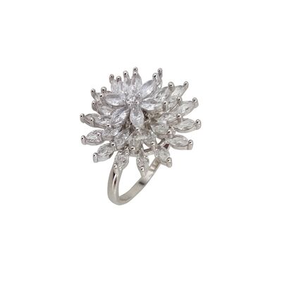 Inel argint elegant floare Thia marimea 56