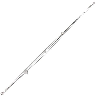 Bratara argint picior inima Trio