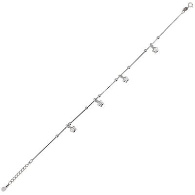 Bratara argint picior flori Flores