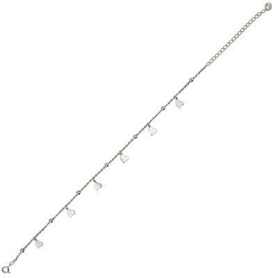 Bratara argint picior inimioare Hearts