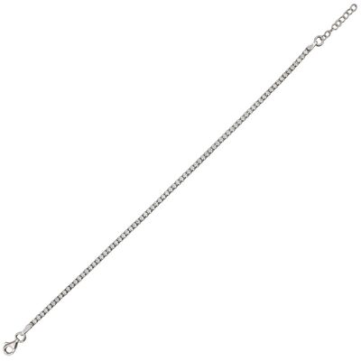 Bratara argint tennis zirconii White