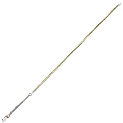 Bratara argint tennis zirconii Yelow