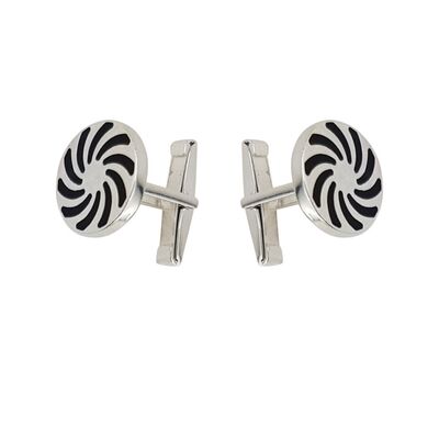 Butoni argint rotunzi Rolls