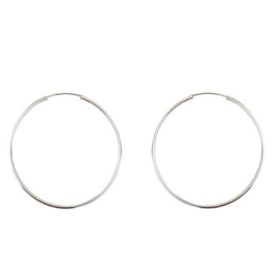 Cercei argint creole Tilly 5 cm